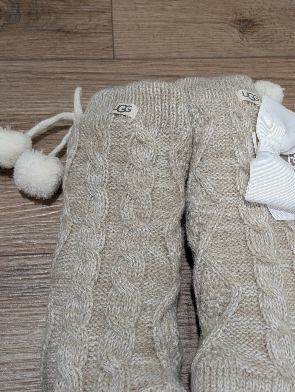 Ugg Fleece Lined Pom Pom Socks